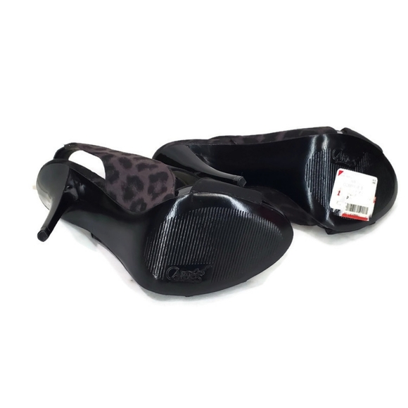 Carlos by Carlos Santana Legacy 2 Leopard Leather Slingback Heels Size 6.5 NWT - Picture 6 of 9